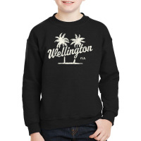 Trending Wellington Florida Vintage 70s Palm Trees Youth Sweatshirt | Artistshot