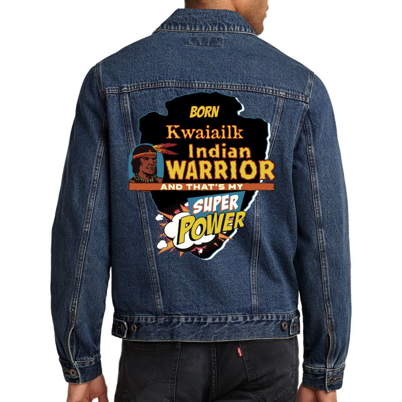 Kwaiailk Native American Indian Born With Super Power Music Men Denim Jacket | Artistshot