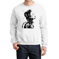 Cyberpunk Girl Vaporwave Aesthetic Crewneck Sweatshirt | Artistshot