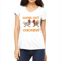 Funny Farming Hen Farmer Farm Animal Chicken Trending Women's V-neck T-shirt | Artistshot