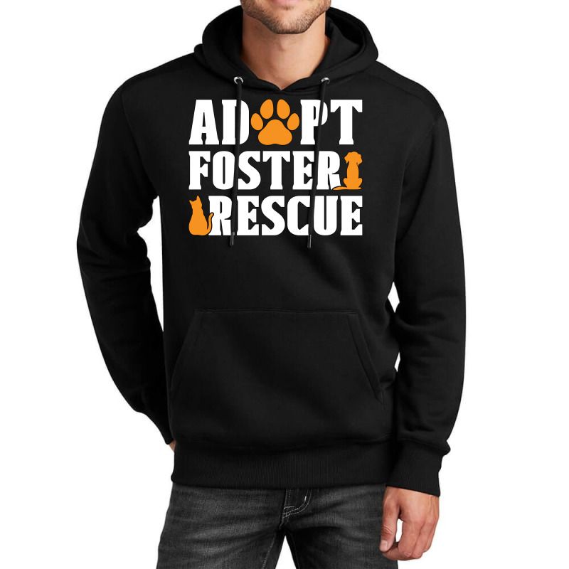 Animal Rescue Adopt Foster Adoption Animal Rescuer Red Unisex Hoodie by maciegfvrf | Artistshot