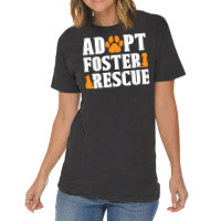 Animal Rescue Adopt Foster Adoption Animal Rescuer Red Vintage T-shirt | Artistshot