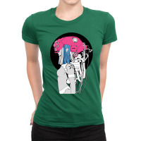 Vaporwave Urban Futuristic Cyberpunk Girl Ladies Fitted T-shirt | Artistshot