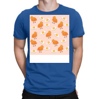 Cute Chicken And Egg Yolk Nursery Pattern Funny T-shirt | Artistshot