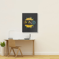 Limited Edition Bee Kind Sunflower Bee Autumn Fall Design Portrait Canvas Print | Artistshot