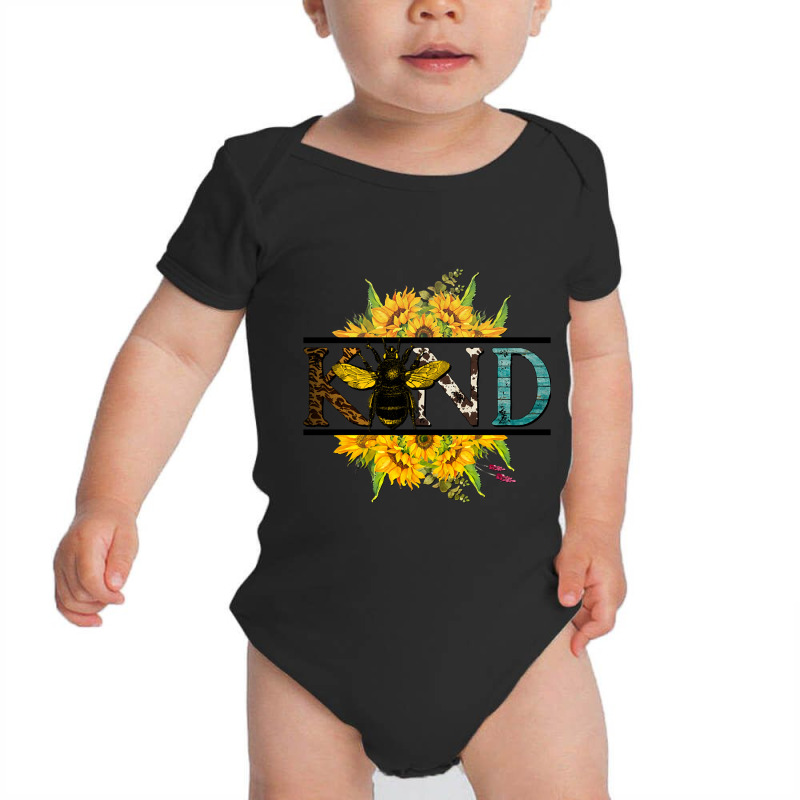 Limited Edition Bee Kind Sunflower Bee Autumn Fall Design Baby Bodysuit | Artistshot