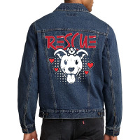 Animal Rescue Rescue Animal Shelter Animal Rescuer Green Men Denim Jacket | Artistshot