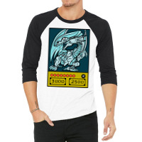 Blue Eyes Card Music 3/4 Sleeve Shirt | Artistshot