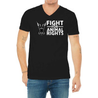 Fight For Animal Rights Animal Rescue Adopting Boy V-neck Tee | Artistshot