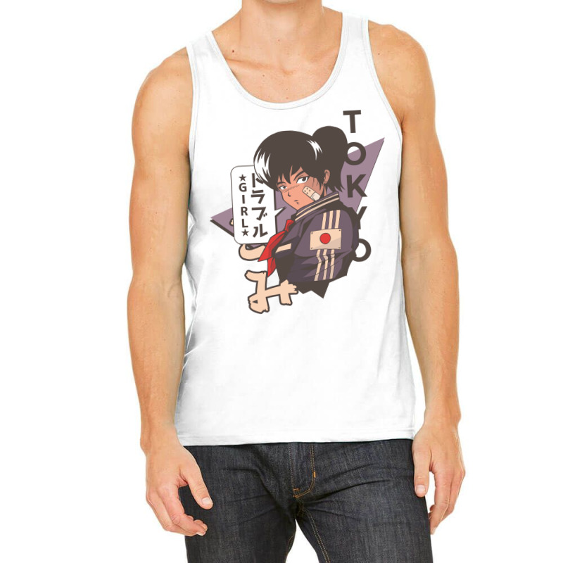 Cool Anime Design Vintage Style Vintage Aesthetic Tank Top | Artistshot