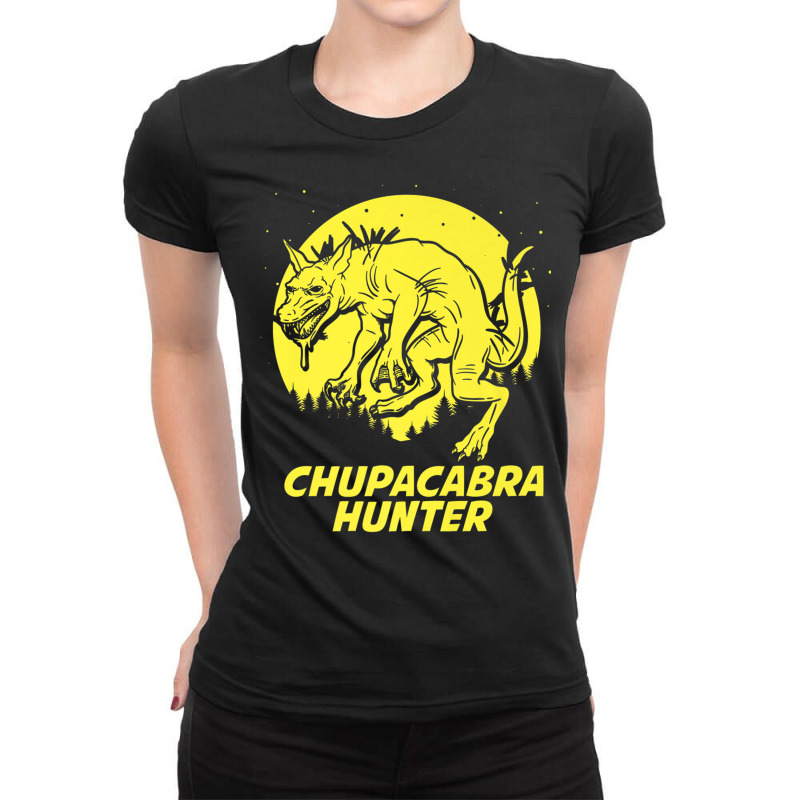 Chupacabra Hide & Seek Hunter Champion Cryptid Premium T Shirt Ladies Fitted T-Shirt by aiiluurosy | Artistshot