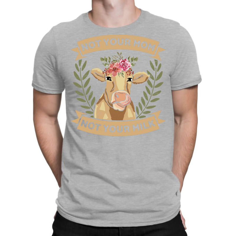 Not Your Mom Not Your Milk Animal Rights Rescue 70s T-Shirt by tiffeosongoc | Artistshot