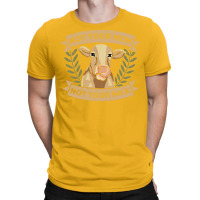 Not Your Mom Not Your Milk Animal Rights Rescue Yellow T-shirt | Artistshot