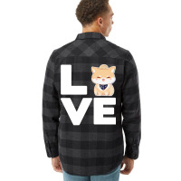 Love Dog Retro Flannel Shirt | Artistshot