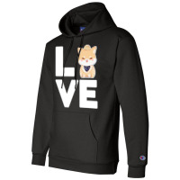 Love Dog Retro Champion Hoodie | Artistshot