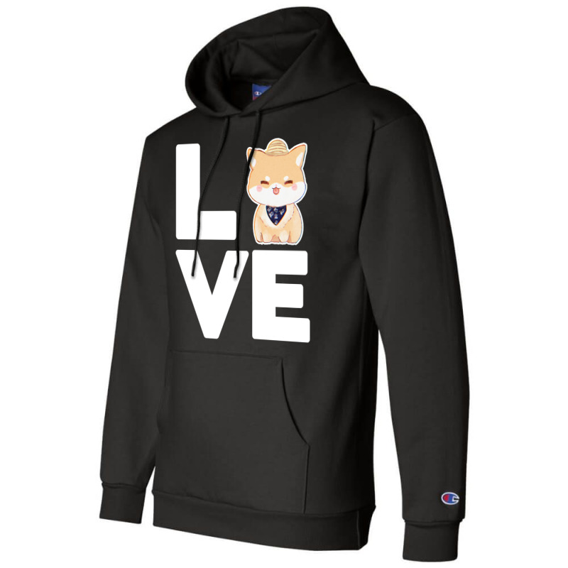 Love Dog Retro Champion Hoodie by maciegfvrf | Artistshot