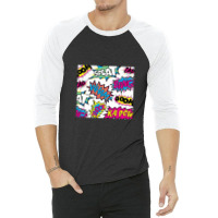 Pow Bang Splat 3/4 Sleeve Shirt | Artistshot