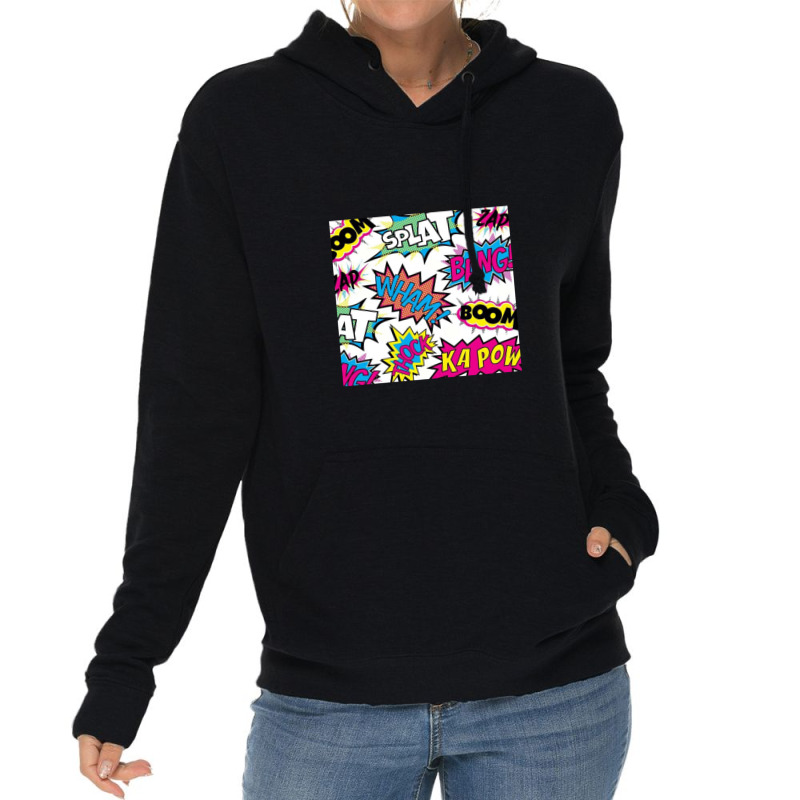 Pow Bang Splat Lightweight Hoodie | Artistshot