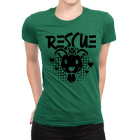 Rescue Animal Rescue Animal Shelter Animal Rescuer Quote Ladies Fitted T-shirt | Artistshot