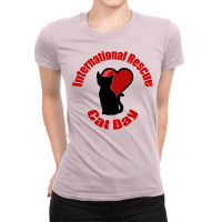 International Rescue Cat Day Gift Ladies Fitted T-shirt | Artistshot