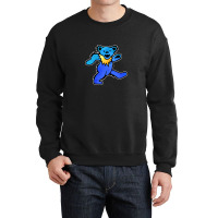 Blue Grateful Dancing Hippie Classic Rock Dead Bear Crewneck Sweatshirt | Artistshot