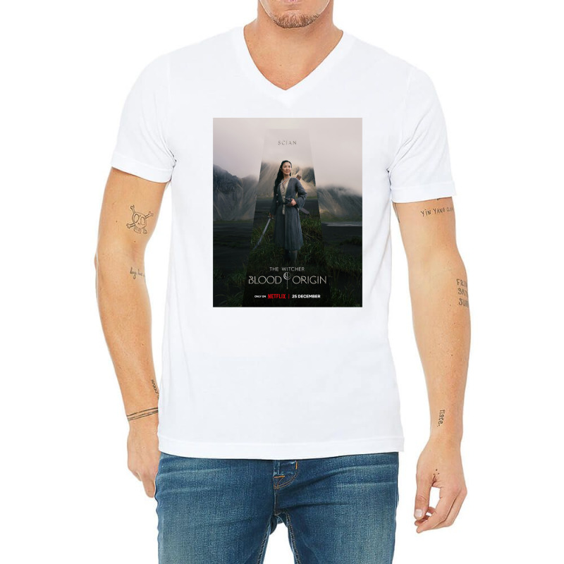 Scian The Witcher Blood Origin V-neck Tee | Artistshot