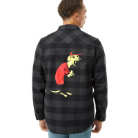 Dachsund Baseball Hipster Flannel Shirt | Artistshot