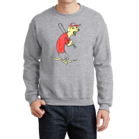 Dachsund Baseball Hipster Crewneck Sweatshirt | Artistshot