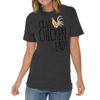 Crazy Chicken Lady Blue Vintage T-shirt | Artistshot