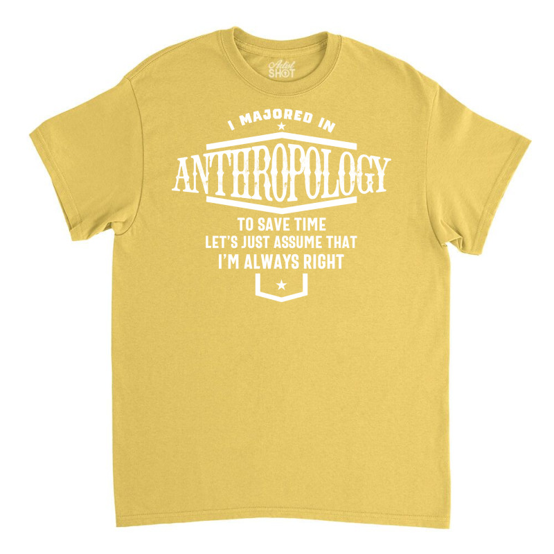 I Majored In Anthropology Stars Classic T-shirt by lhedideuricp | Artistshot