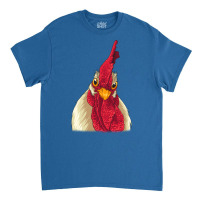 Chicken Face With Staring Eyes Comb Wattles Summer Classic T-shirt | Artistshot