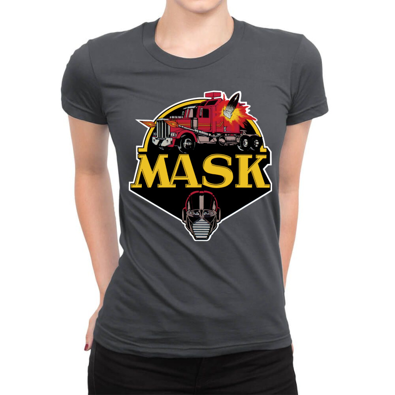 Mask Mobile Armored Strike Kommand Ladies Fitted T-Shirt by nilulatulo | Artistshot