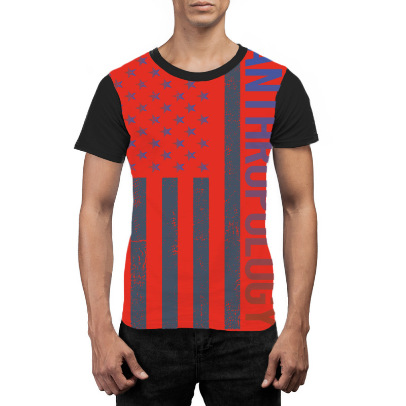 American Flag Anthropology Anthropologist 70s Graphic T-shirt by yutakaluciea | Artistshot