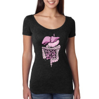 Detailed Digestive System Green Women's Triblend Scoop T-shirt | Artistshot