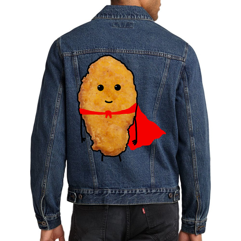 Cute Chicken Nugget Travel Men Denim Jacket | Artistshot