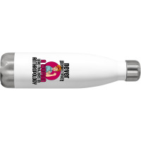 Never Underestimate Woman Anthropology Aesthetic Stainless Steel Water Bottle | Artistshot