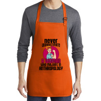 Never Underestimate Woman Anthropology Aesthetic Medium-length Apron | Artistshot