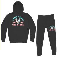 Funny Farmer Animal I Work Around The Gluck Chickens Lover Nature Hoodie & Jogger Set | Artistshot