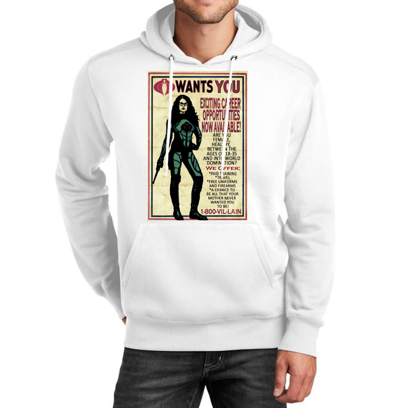 Cobra Recruiting Poster Featuring The Baroness (g.i. Joe) Unisex Hoodie | Artistshot