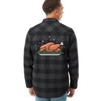 Roast Chicken Dish Cartoon 70s Flannel Shirt | Artistshot