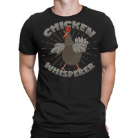 Chicken Whisperer Saying For Chicken Fans Blue T-shirt | Artistshot