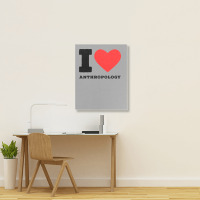 I Love Anthropology Aesthetic Portrait Canvas Print | Artistshot