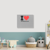 I Love Anthropology Aesthetic Landscape Canvas Print | Artistshot