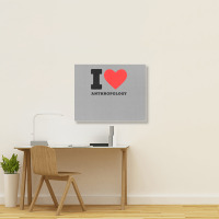 I Love Anthropology Aesthetic Landscape Canvas Print | Artistshot