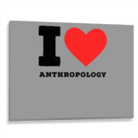 I Love Anthropology Aesthetic Metal Print Horizontal | Artistshot