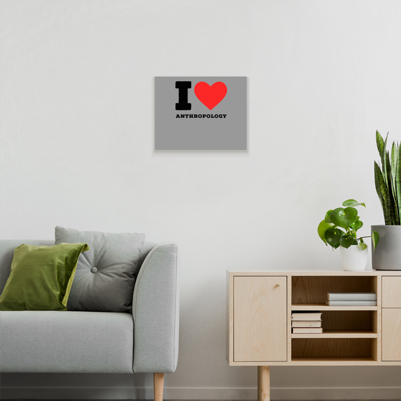 I Love Anthropology Aesthetic Metal Print Horizontal | Artistshot