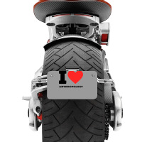 I Love Anthropology Aesthetic Motorcycle License Plate | Artistshot