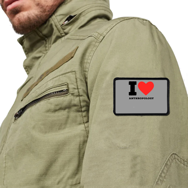 I Love Anthropology Aesthetic Rectangle Patch | Artistshot