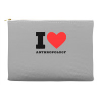 I Love Anthropology Aesthetic Accessory Pouches | Artistshot