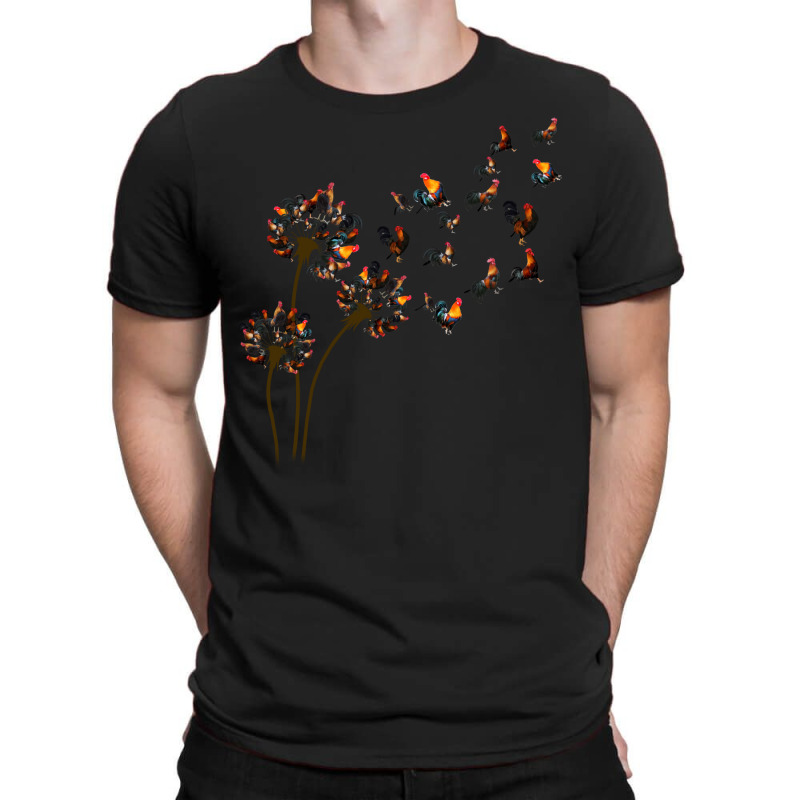 Rooster Chicken Dandelion Quote T-Shirt by drudlahi1 | Artistshot